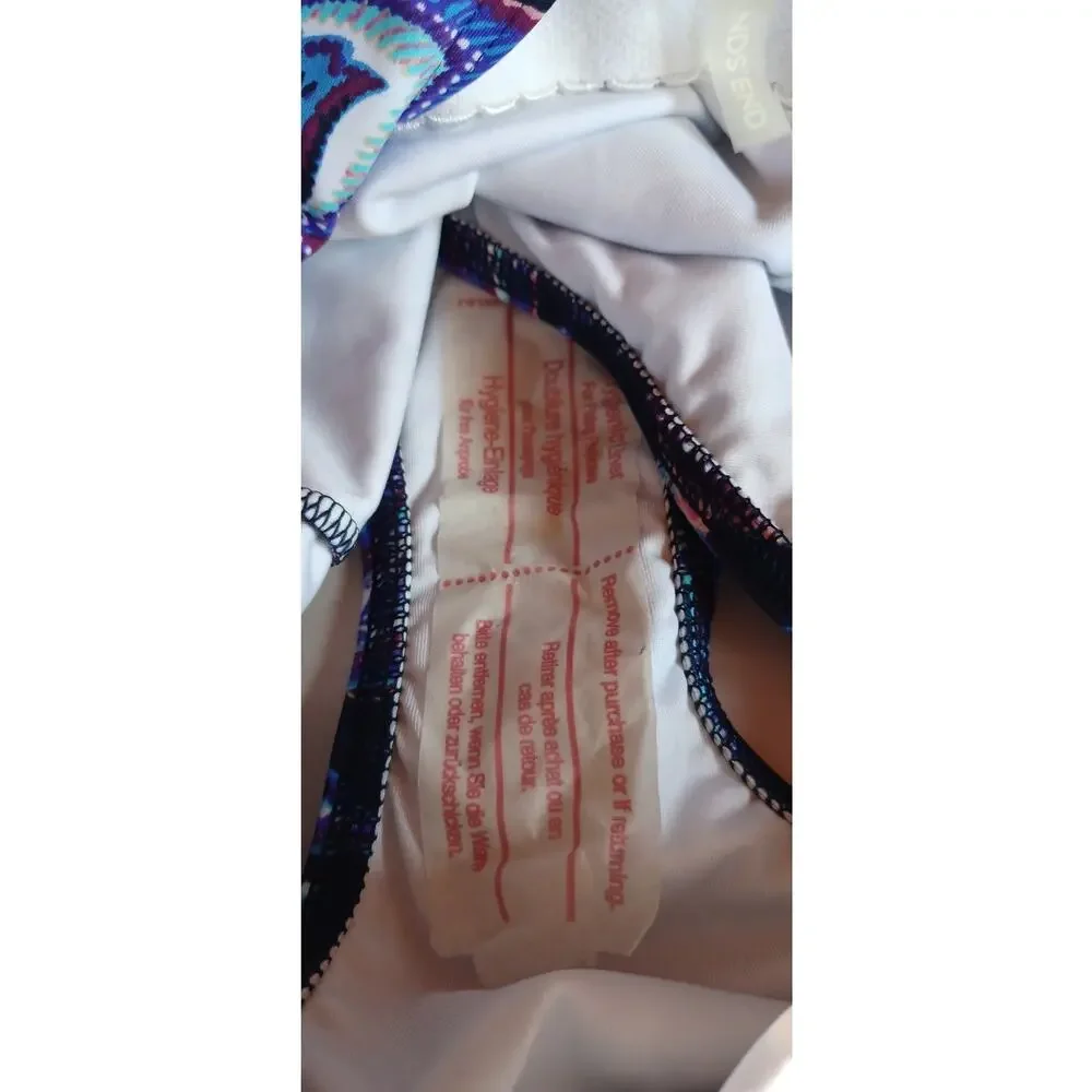 Lands' End Women's Plus 20W One Piece Swimsuit Navy Paisley Floral NWOT UPF 50 - Picture 7 of 7